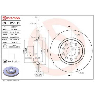 BREMBO 09.E127.11