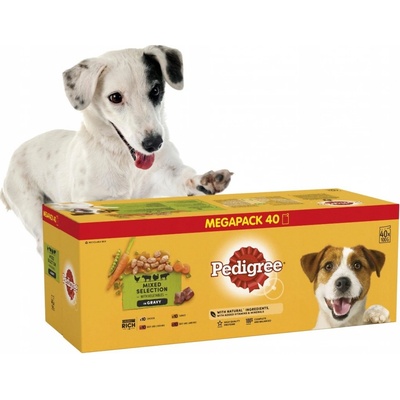 Pedigree Adult šťáva hovězí kuře krůta jehně 40 x 100 g – Zboží Mobilmania