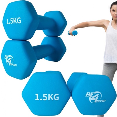Be4Sport Neoprénové činky 2 x 1,5 kg 2 ks
