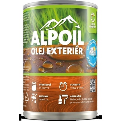 Alpoil Exteriérový olej 5 l bezfarebný