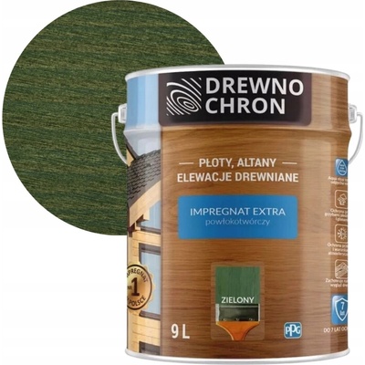 Impregnace na dřevo Drewnochron 265613 zelená 9 l