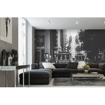 DIMEX ART s. r. o Самозалепваща се флизелинова фототапета исторически трамваи 375 x 250 см