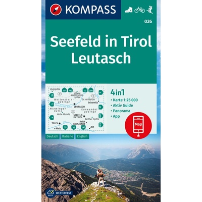 026 Seefeld in Tirol, Leutasch 1: 25 000 KOMPASS