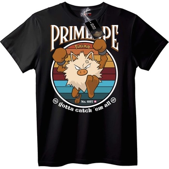 NOONEBRAND Primeape Pokémon Тениска - 2XL, Black