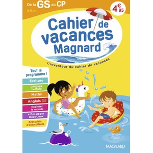 Cahier de vacances 2026, de la GS vers le CP 5-6 ans (2026)