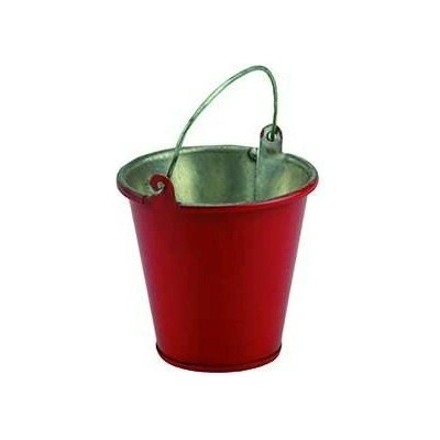 AMEWI Vedro kovové červené 1/10