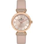Daniel Klein DK. 1.13967-5 - Дамски, Кварц, 40mm, Розова кожа, Кристали, 3 ATM - Premium Часовници