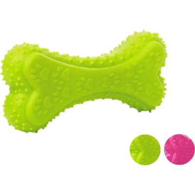 JKDog odolná pískací kost 12 cm růžová