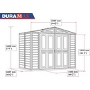 Duramax DuraMate 3,9 m² béžový Zahradní domek + podlahová konstrukce model 00184 8x6´