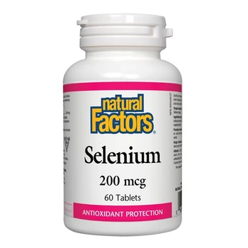 Image 1 of Natural Factors Selenium / Селен 200 mcg, 60 таблетки (REV 1670 NF)