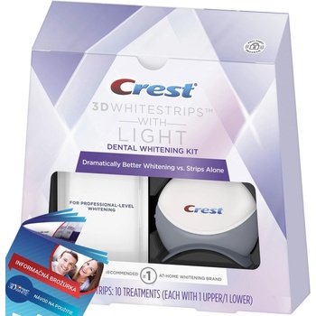 Procter & Gamble Bieliace pásiky Crest 3D White s bieliacou lampou 28 ks