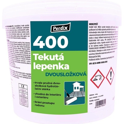 Perdix – 400 Tekutá lepenka 2K 4kg – šedá