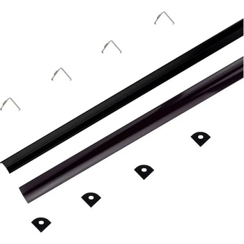 V-TAC АЛУМИНИЕВ ПРОФИЛ ЗА led ЛЕНТА ЪГЛОВ 2М 15.8x15.8mm ЧЕРЕН v-tac (3800157677202)