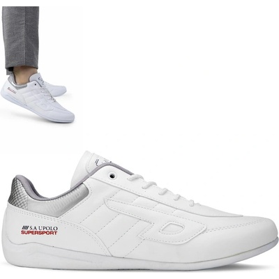 S. A UPOLO Мъжки ежедневни обувки - Бели 1500 (1055_Бяло)