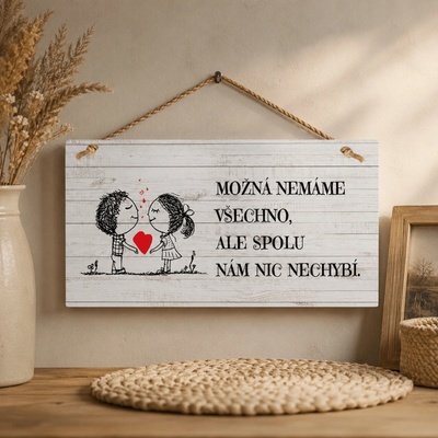 Dekorační obrázek na zavěšení - spolu