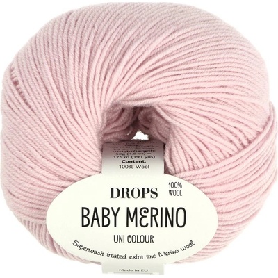 Drops Baby Merino UNI 54 púdrová ružová