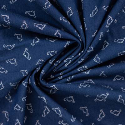 Riflovina Jeans 190g - Modrá dinosaury