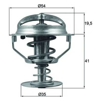 Termostat chladící kapaliny MAHLE ORIGINAL TX 164 82D (TX16482D)