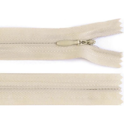 Spirálový zip skrytý No 3 délka 35 cm Varianta: 307 krémová, Balení: 1 ks