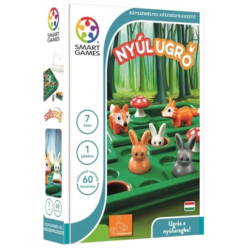 SmartGames Заекът скача логическа игра с 60 задачи (SG 421)