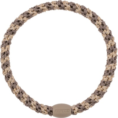 KKNEKKI Gumička do vlasů Kknekki Slim Mole-Beige Glitter, béžová barva, textil