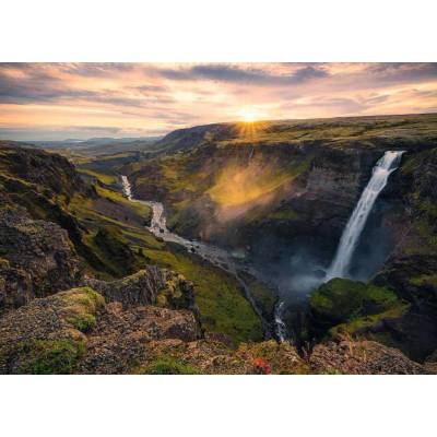 Ravensburger - Puzzle Scandinavian Landscapes - Haifoss in Iceland - 1 000 piese