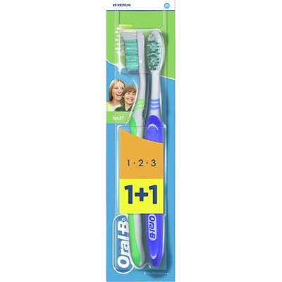 Oral-B 3-effect Natural Fresh střední 2 ks