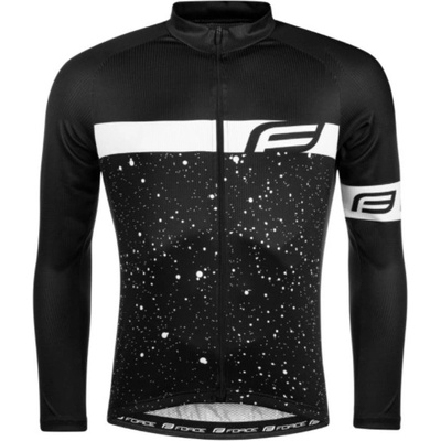 Force SPRAY PÁNSKY DLHÝ RUKÁV ČIERNA/BIELA