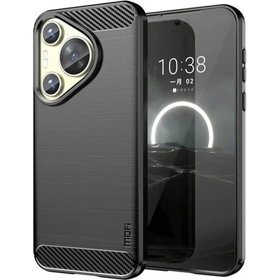 GKK Противоударен Калъф за Huawei Pura 70, Premium Carbon Case, Черен (5906601895741)