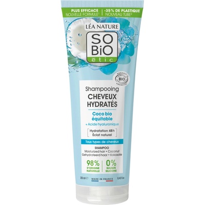 LÉA NATURE SO BiO étic Hydratační šampon s kokosem a kyselinou hyaluronovou 250 ml