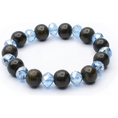 Milujeme Kameny dřevěné korálky a křišťálové sklo kulička M15NK67