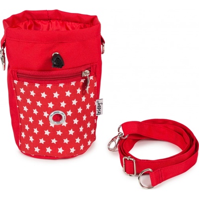 Iridog Pamlskovník HAPPY červený s hvězdami 17 cm x průměr 11 cm