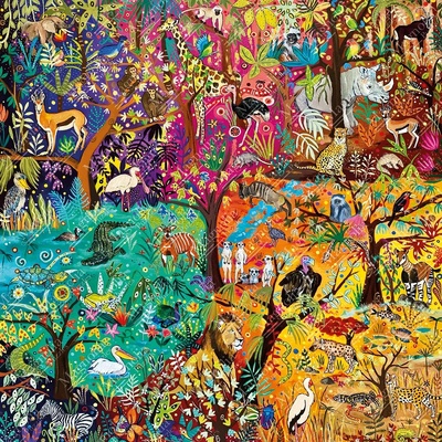 Magnolia - Puzzle Rainbow Safari - 1 000 piese