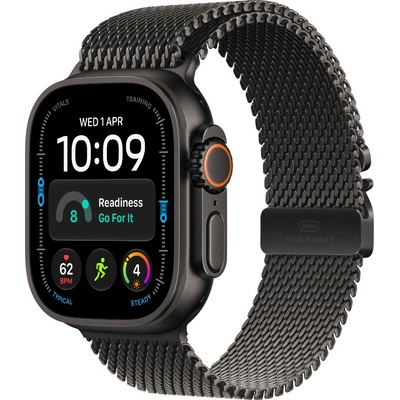 Apple Watch 49mm milánský tah z černého titanu - Small MK0F4ZM/A