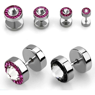 InfinityPierce Plug do ucha s krystaly Swarovski IPGCB