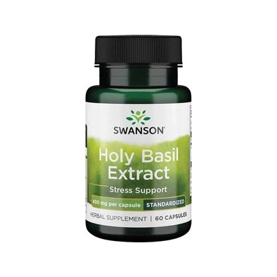Swanson Holy Basil Extract Bazalka indická 400 mg 60 kapslí