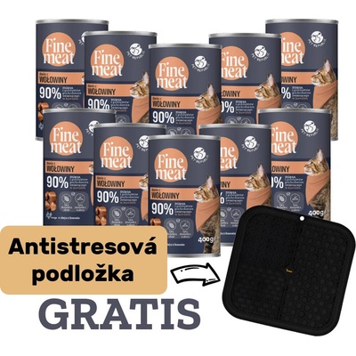 PetRepublic Fine Meat pokrm z hovädzieho mäsa 10 x 400 g