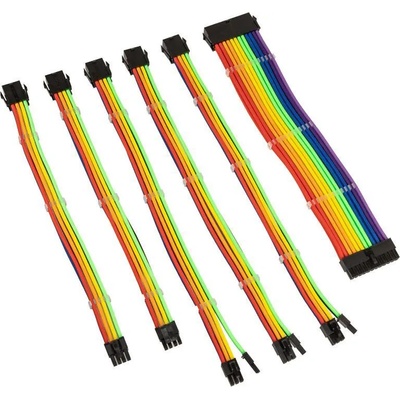 KOLINK Комплект оплетени кабели Kolink Core, Rainbow (KOLINK-ACC-ZUAD-1297)