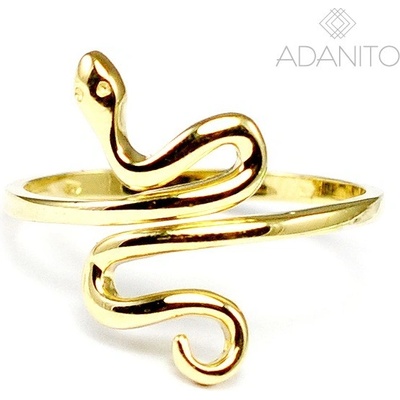 Adanito zlatý prsteň had BRR0711G