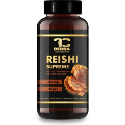 Reishi Supreme 505 mg 50 % polysacharidů a 20 % beta-glukanů imunita, vitalita a oběhový systém 90 kapslí