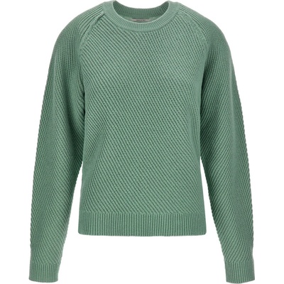 Woolrich DIAGONAL STITCH PULLOVER šedá