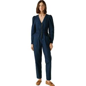 PEPE JEANS Aria long sleeve romper - Blue (Dulwich Blue)