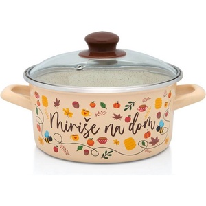 Metalac Posude 20 см (2, 8 л) плитка емайлирана тенджера Metalac Posude с дизайн THE SCENT OF HOME