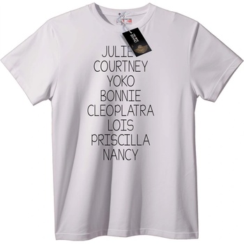 NOONEBRAND Тениска Известни Женски Имена - 2XL, Black