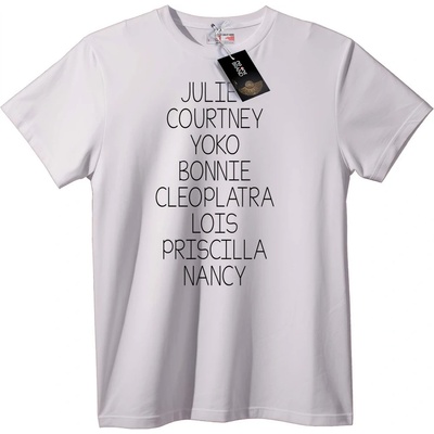 NOONEBRAND Тениска Известни Женски Имена - 2XL, Black
