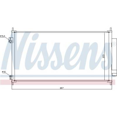 Chladič klimatizace NISSENS 940448