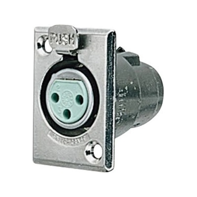 Microfónna zásuvka XLR-3 panelová 2068