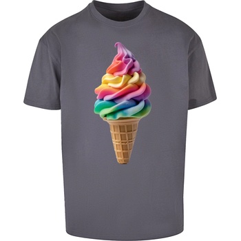 Mister Tee Тениска Pride Scoops Heavy Oversized T-shirt darkgrey XXLUB-MP0008658-00094 - Тъмносив, размер 3XL