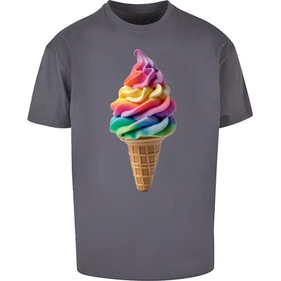 Mister Tee Тениска Pride Scoops Heavy Oversized T-shirt darkgrey XXLUB-MP0008658-00094 - Тъмносив, размер 3XL