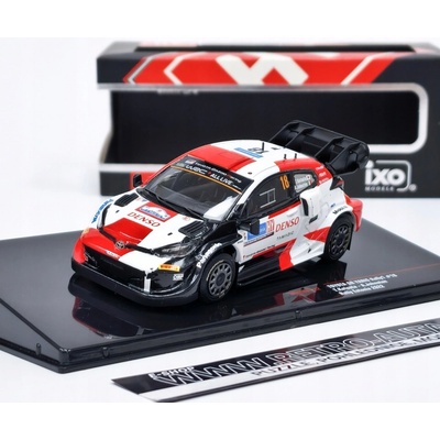 Ixo-models Toyota Yaris Gr Rally1 Team Toyota Gazoo Racing Wrt N 18 7th Rally Estland 2022 Takamoto Katsuta Aaron Johnston Bílá Červená Černá 1:43